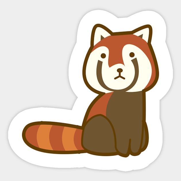 Red Panda Sticker by kawaii_shop